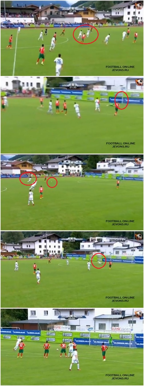 손흥민이 23일 열린 로코모티브 모스크바와 프리시즌 경기에서 1개의 도움과 페널티킥을 얻어 내 팀 승리를 도왔다./ 유튜브 영상 캡처