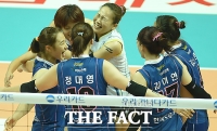 [TF포토] 도로공사 4강 진출...IBK 3-0 완파