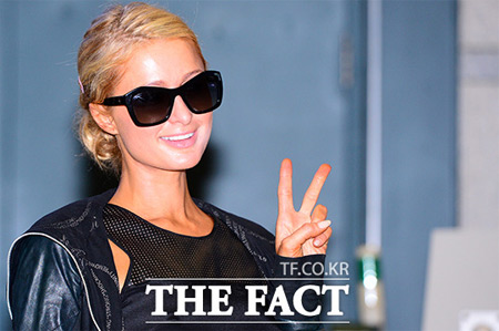 패리스 힐튼 김치 애완견이 눈길을 끌고 있다. / 김슬기 기자