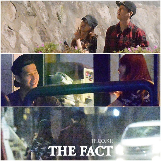 걸스데이 측의 열애 해명에 혼선이 빚어졌지만 손흥민과 민아(아래 왼쪽)는 이제 막 사귀기 시작한 연인 사이다. /문병희 최진석 기자