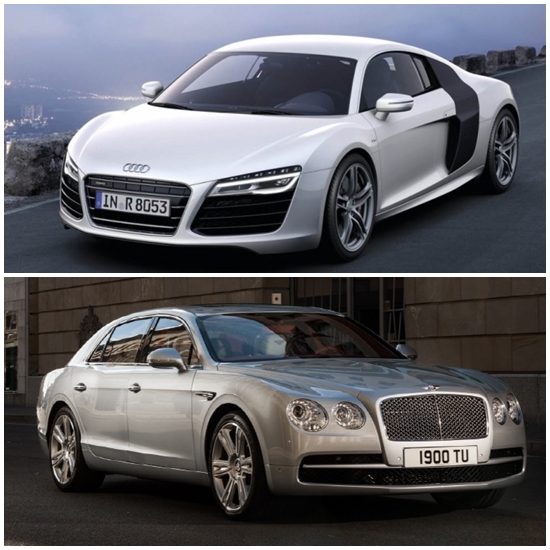 아우디(위)와 벤틀리가 최근 포털 사이트에서 검색어 상위권을 차지했다./아우디, 벤틀리 제공