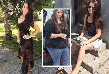 140kg에서 70kg 감량한 21살 여성 사진이 공개됐다. / 피에 니콜라인 페이스북