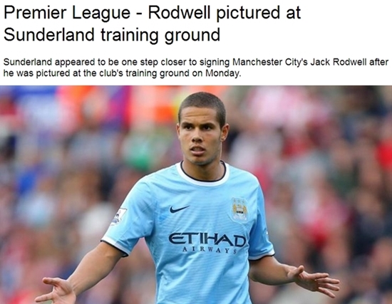 영국 언론들이 5일 선덜랜드가 잭 로드웰을 영입할 것이라고 보도했다. / 유로스포트 캡처