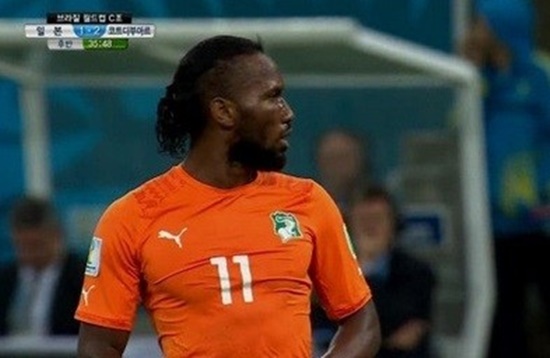 디디에 드로그바가 12년간 활동했던 코트디부아르 대표팀 은퇴를 선언했다. / SBS 방송화면 캡처