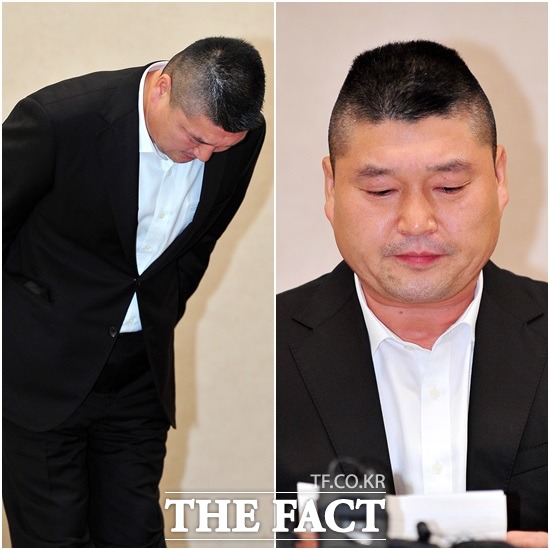 2011년 9월, 탈세 의혹에 휩싸인 강호동은 잠정 은퇴라는 초강수를 뒀다. /문병희 기자