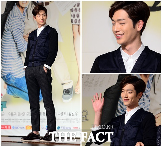 서강준은 네이비 카디건으로 댄디한 매력을 살렸다. / 김슬기 기자