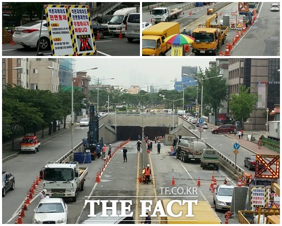 서울 잠실 석촌지하차도 발생한 싱크홀 원인에 대한 서울시의 최종조사 결과가 코앞으로 다가오면서 삼성물산에 불거진 책임론 논란이 해소될 수 있을지 관심이 쏠리고 있다. /김아름 기자