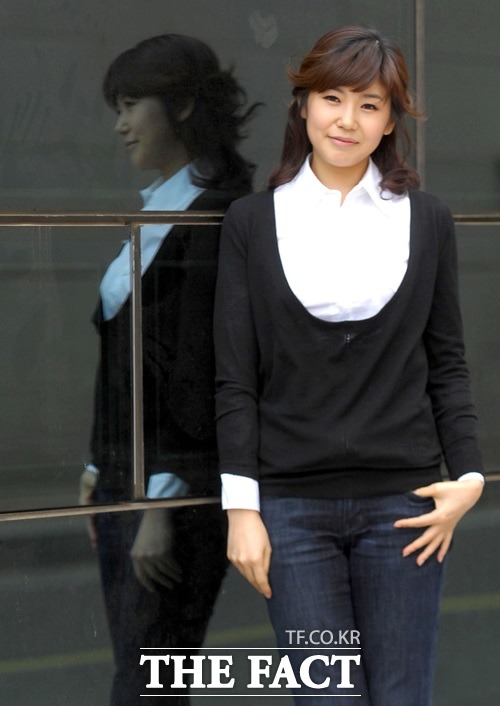 강수정 전 KBS 아나운서가 결혼 6년 만에 득남했다. / 더팩트DB