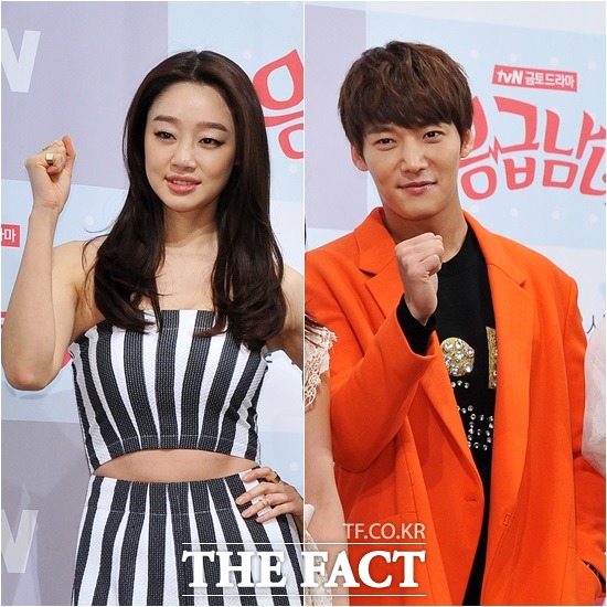 최진혁 최여진 (왼쪽) 사이 핑크빛 분위기가 감돌고 있다./더팩트DB