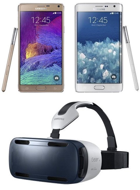 갤럭시노트 엣지, 갤럭시노트 4를 증권가에선 경제적인 수익보단 상징적인 의미로 보고 있다./삼성전자제공