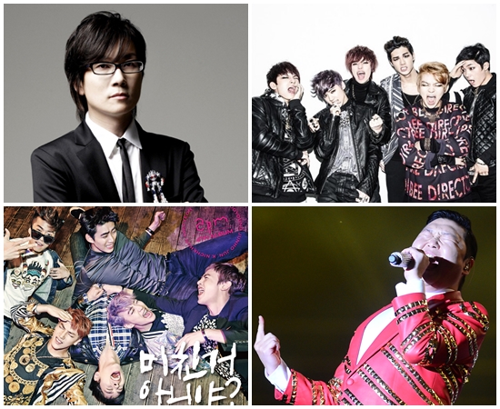 서태지 틴탑 싸이 2PM이 올가을 새 앨범을 발표하고 가요계 팬들을 만난다. /서태지컴퍼니 티오피미디어 더팩트DB JYP엔터테인먼트 제공