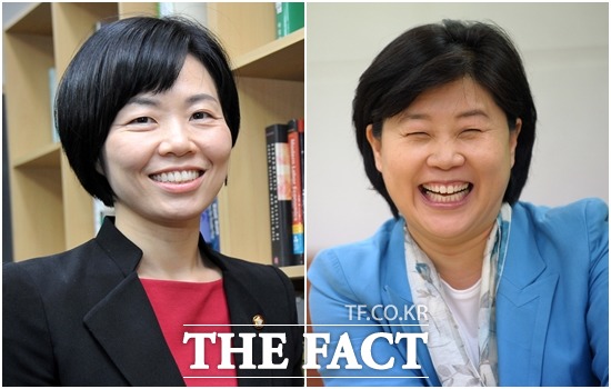 추석을 맞아 새누리당 민현주(왼쪽) 의원은 많은 반성과 성찰을 하겠다 국민이 원하는 것을 제대로 실천하도록 노력하겠다고 밝혔고, 새정치민주연합 서영교 의원은 세월호 참사 유가족의 마음을 헤아려볼 수 있는 시간이 되기를 바란다고 말했다. /더팩트 DB