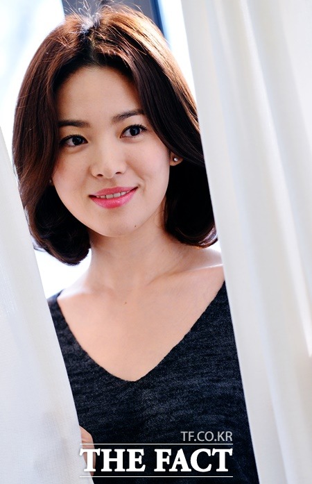 여신 이미지를 굳혔던 배우 송혜교는 영화 두근두근 내 인생을 통해 생애 처음으로 엄마 역을 소화했다./김슬기 기자