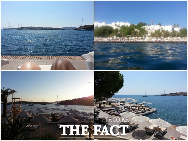 보드룸 성인전용 리조트는 터키는 물론 프랑스, 독일, 호주, 포르투갈, 미국에서 찾아온 여행자들이 이미 바다에 뛰어들어 수영을 즐기거나 햇볕에 몸을 그을리고, 해변 바에서 수다를 떨며 칵테일을 마시는 등 걱정 고민 없는 천국이 펼쳐졌다.