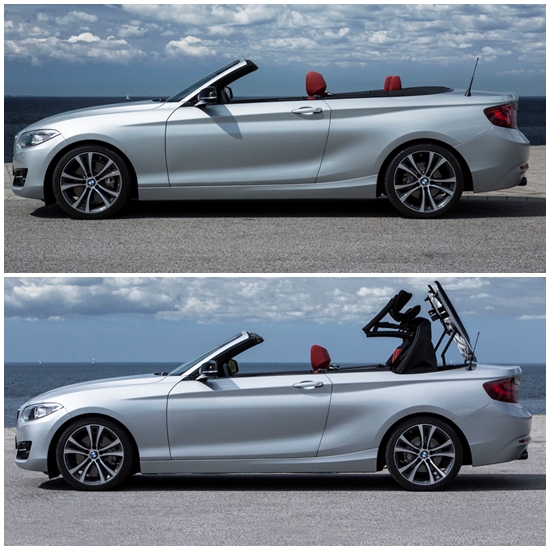 BMW 2시리즈 컨버터블의 지붕은 20초 만에 여닫힌다.