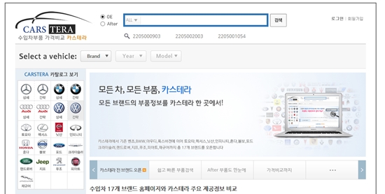 카스테라가 수입차의 부품가격을 쉽게 비교할 수 있게 서비스를 확대했다./카스테라 제공