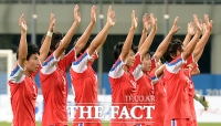[TF포토] 북한 여자 5-0 막강 화력 증명, '우승까지 갑니다'
