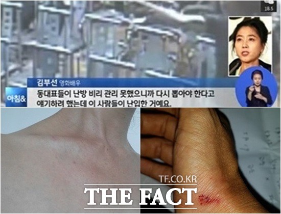 배우 김부선이 아파트 난방비 비리 사건을 적극적으로 알리며 폭로해 누리꾼들이 응원의 목소리를 쏟고 있다./더팩트DB,
