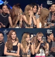  태티서, '엠카'서 틴탑 누르고 '할라'로 1위 트로피