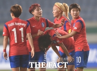 [TF포토] 女 축구, 북한에 1-2 역전패 '결승 진출 실패'