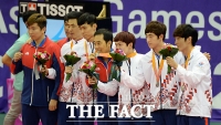 [TF포토] 한국 남자 탁구 대표팀, '금메달의 희망을 봤다'