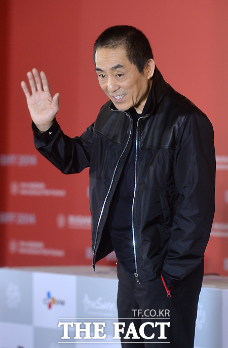 영화 5일의 마중을 연출한 장예모 감독이 공리와 장혜문을 언급했다./부산=문병희 기자