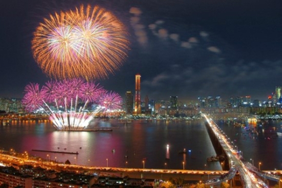 세계 불꽃축제 최고 명당이 화제다. / 한화 제공