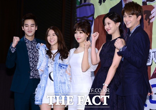 드라마 왔다! 장보리의 악녀 연민정 캐릭터를 맡은 배우 이유리(가운데)./남윤호 기자