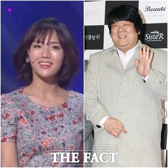 홍예슬 유민상(오른쪽)이 누리꾼들 사이에서 관심을 받고 있다. /임영무 기자 개그콘서트 방송 캡처