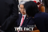 [TF포토] 산업부 국감자료 사전검열… 대화 나누는 김동철 위원자과 김제남 의원