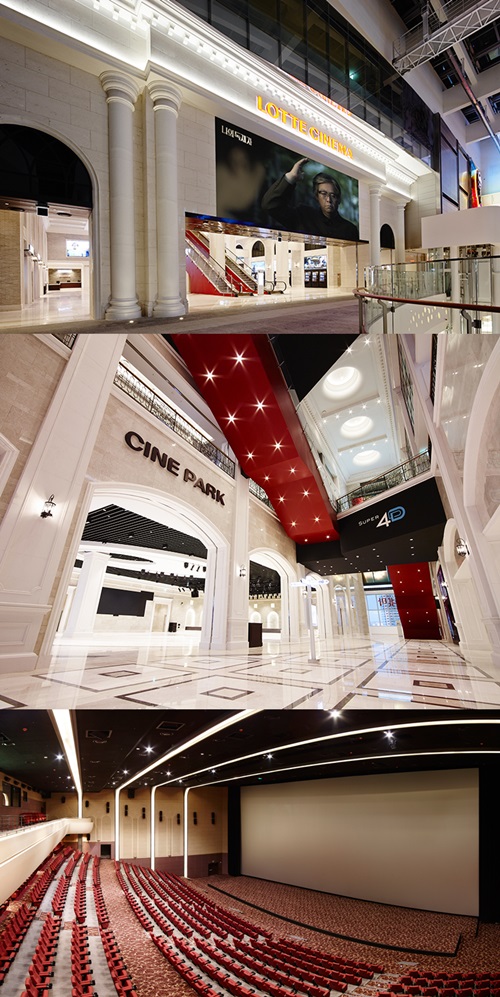 아시아 최대 규모의 영화관을 자랑하는 롯데시네마 월드타워가 10월 15일 문을 연다./롯데엔터테인먼트 제공