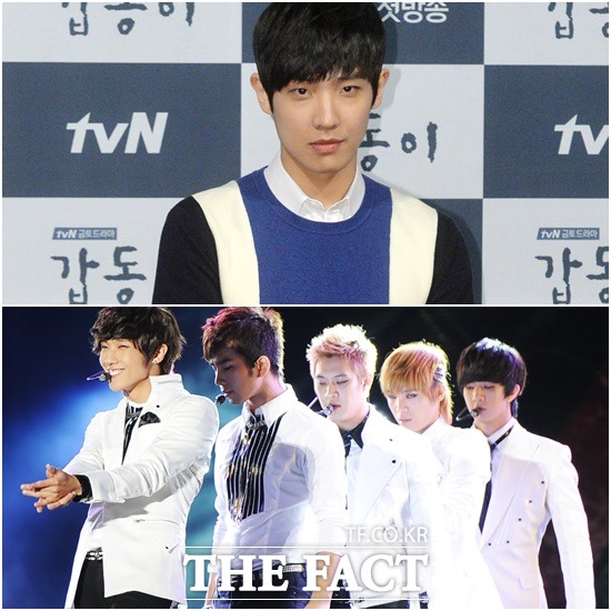 배우 이준과 엠블랙 이준(아래)으로 활동할 당시의 모습. 팬들은 이준의 현명한 선택을 기대하고 있다. /배정한 문병희 기자