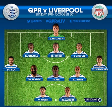 윤석영이 리버풀을 상대로 왼쪽 풀백으로 선발 출전해 EPL 데뷔전을 치렀다.