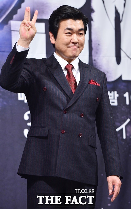 배우 윤제문이 20일 오후 서울 광진구 자양동 롯데시네마 건대입구에서 열린 영화 나의 독재자 기자간담회에 참석해 악역 전문배우로 불리는 소감을 밝혔다./더팩트DB