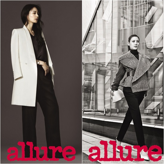 수현은 커리어우먼의 일상을 콘셉트로 화보 촬영을 진행했다. / 얼루어 코리아 제공