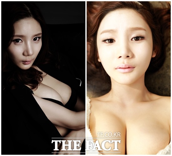 굳이 안 모아도  그녀의 가슴은 당당!