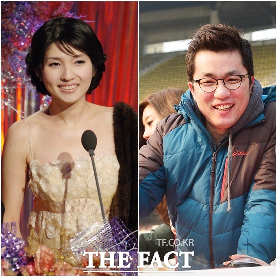 김상민 김경란 (왼쪽) 커플 탄생 소식이 온라인을 들썩이게 하고 있는 가운데 누리꾼들이 서로의 호감 포인트에 궁금증을 쏟고 있다. /배정한 기자, 더팩트DB