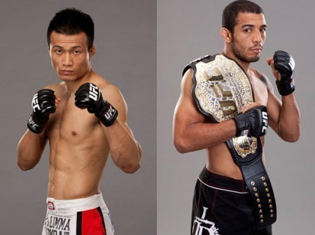 UFC 조제 알도(오른쪽)의 정찬성에 대한 발언이 화제를 모으고 있다./슈퍼액션 제공