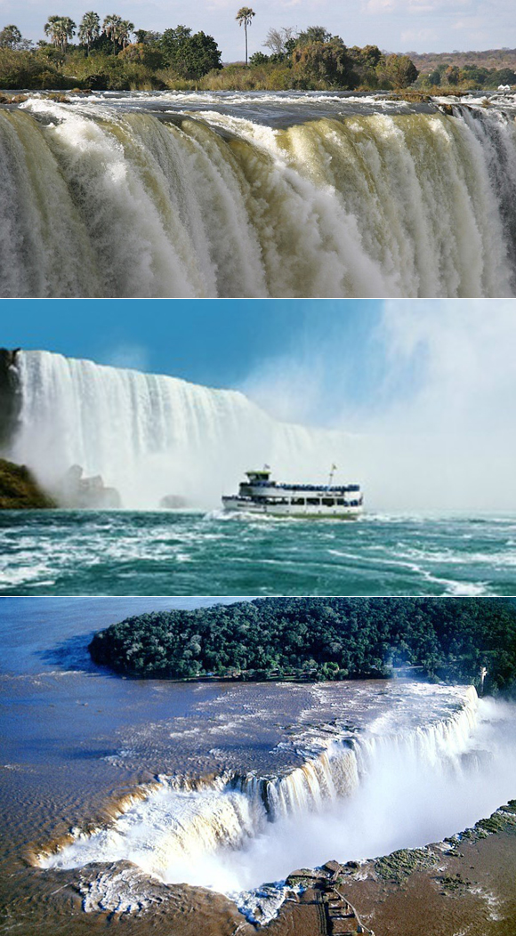 세계 3대 폭포 사진이 온라인 상에서 화제다. / 두산백과, 나이아가라 폭포 홈페이지 제공