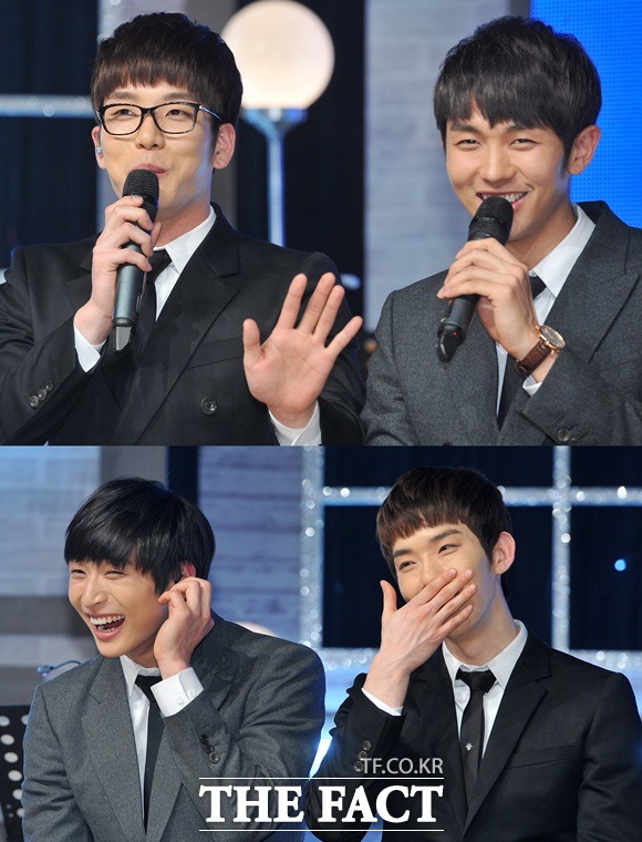 2008년 데뷔한 2AM 창민 슬옹 조권 진운(왼쪽 위부터 시계방향으로)은 어느새 데뷔 7년 차 중견 아이돌이 됐다. /문병희 기자