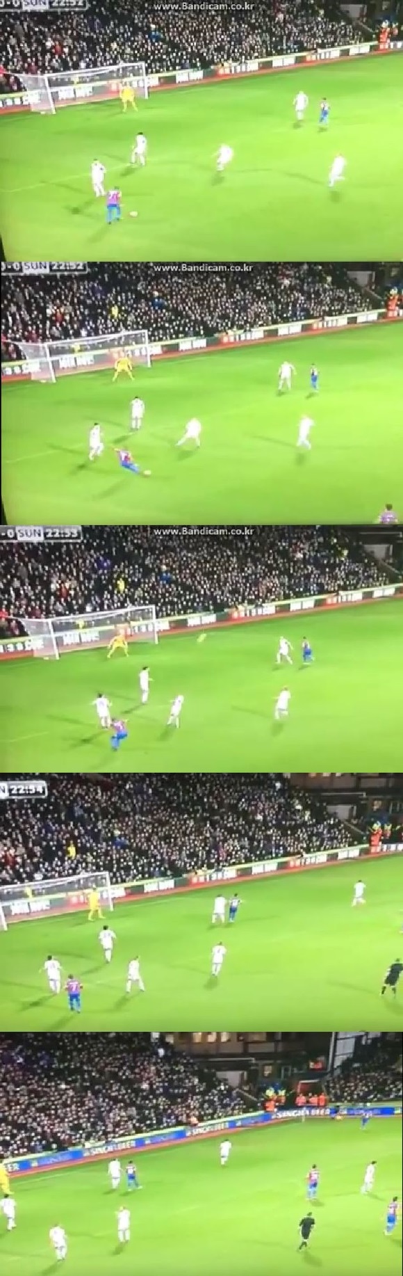 아일랜드의 한 언론이 4일 유튜브 영상에 야닉 볼라시에가 골문과 전혀 다른 방향으로 슈팅을 날렸다고 소개했다. / 유튜브 영상 캡처