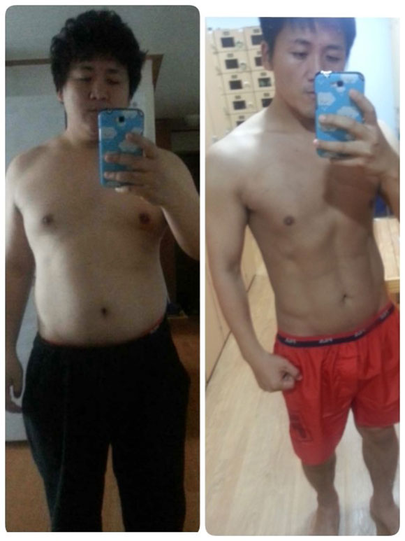 개그맨 이지성이 118kg에서 74kg으로 44kg 감량에 성공했다. /이지성 블로그