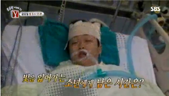 리틀싸이 전민우 군이 뇌종양 시한부 판정을 받아 안타까움을 자아내고 있다. / SBS궁금한이야기Y