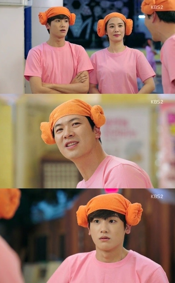 KBS2 주말드라마 가족끼리 왜 이래에서 김상경이 김현주를 찾아 찜질방을 방문했다. / KBS 방송 화면 캡처