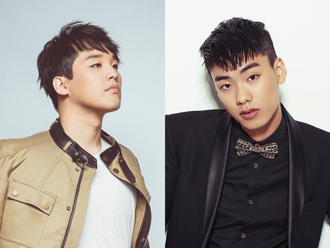 한희준과 아이언(오른쪽)이 폴라리스 엔터테인먼트와 전속 계약을 맺었다. /폴라리스 제공