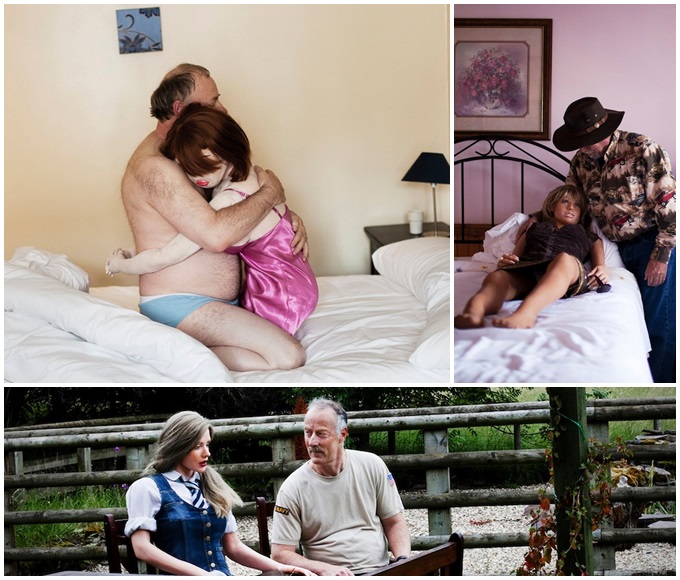 마르쿠젠은 1년간 이들과 함께 생활하며 그들이 섹스 돌을 대하는 모습 등을 카메라에 담았다./ 영국 일간지 미러 갈무리