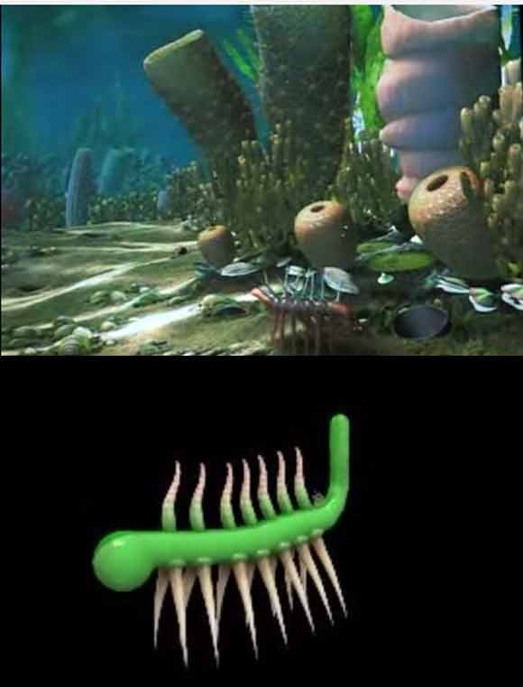 할루시게니아는 고생대 캄브리아기 시기 생물이며 현재 전멸한 상태다.  / 유투브 캡처