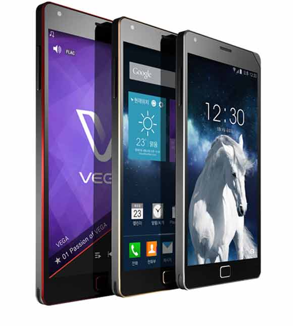 프리미엄급 스마트폰인 베가아이언2와 베가 팝업 노트가 모두 파격적인 출고가로 책졍됐다. 사진은 베가아이언2. /팬텍 홈페이지