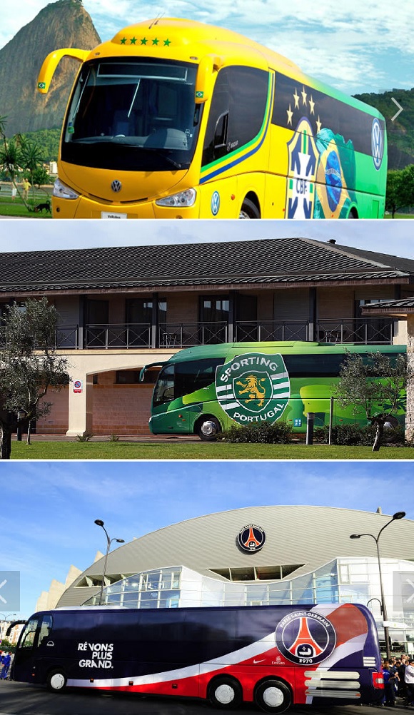 2014 월드컵 브라질 대표팀, 포르투갈 프리메이라리가 스포르팅 리스본, 프링스 리그 1 파리 생제르맹(위에서부터)도 유로스포트의 선택을 받았다.