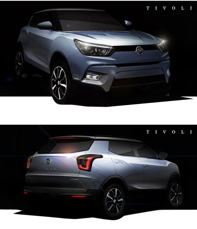 쌍용차가 4년여간 준비한 신형 SUV X100의 이름을 티볼리로 확정했다. /쌍용차 제공